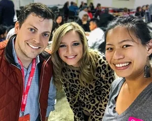Adam Rizzieri, Lacey Williams, and Rachel Tang at Techweek 2017