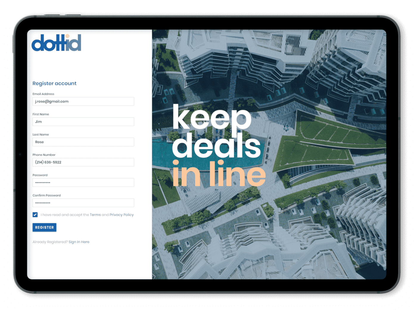 Dottid App for Commercial Real Estate by Dallas Mobile Developers at 7T