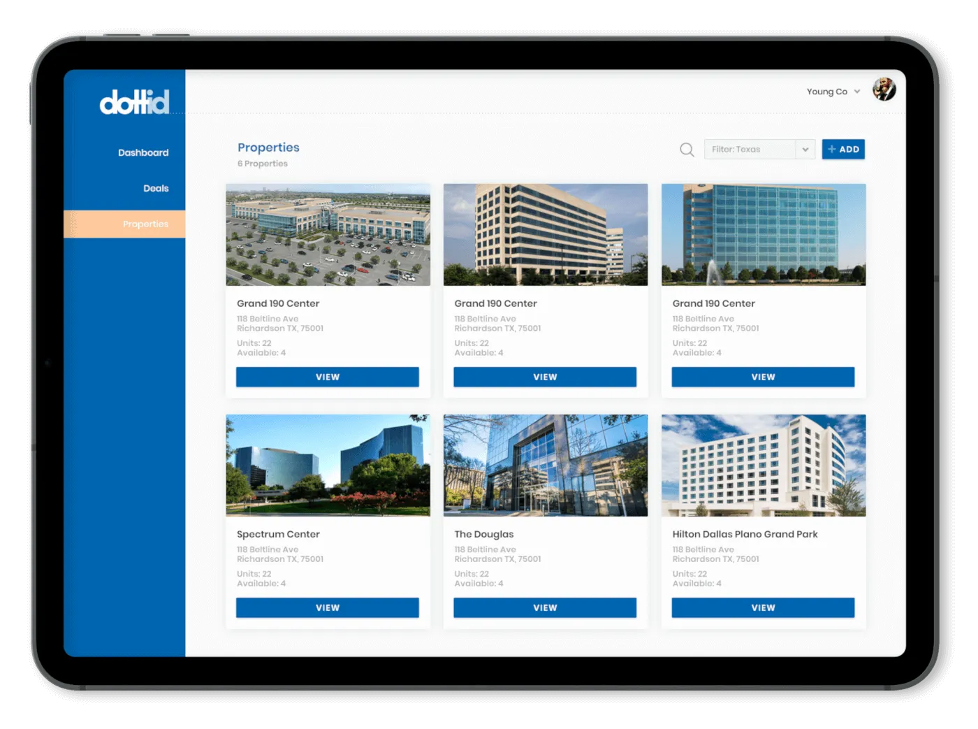 Dottid App for Commercial Real Estate by Dallas Mobile Developers at 7T