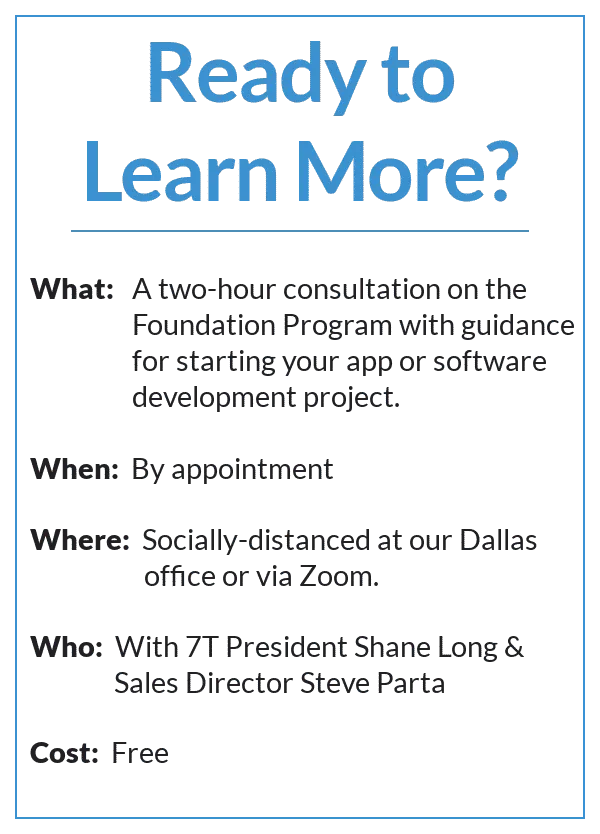 7T’s Foundation Program Will Get Your Development Project Off the Ground